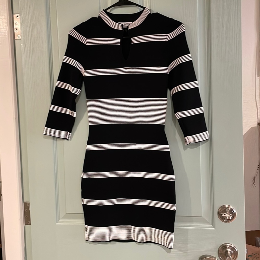 Valentino vintage designer black and white dress